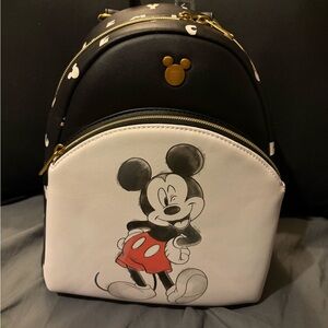 Mickey Mouse Black and White Backpack